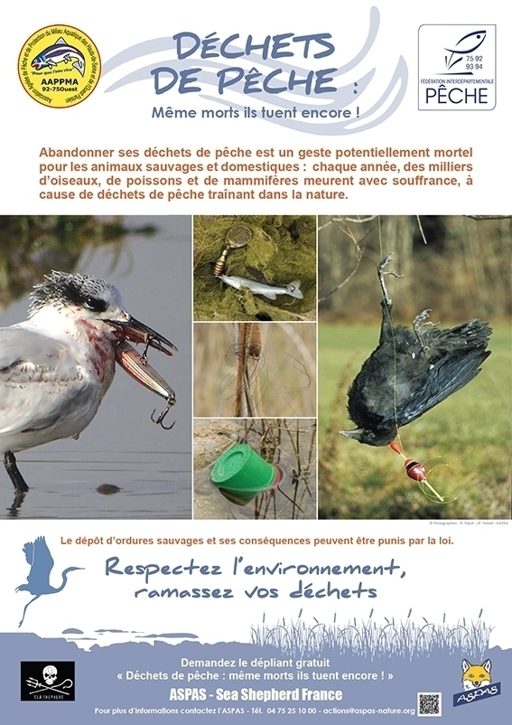 L’AAPPMA 92/75 soutient la campagne anti-déchets de pêche - PECHE 92/75