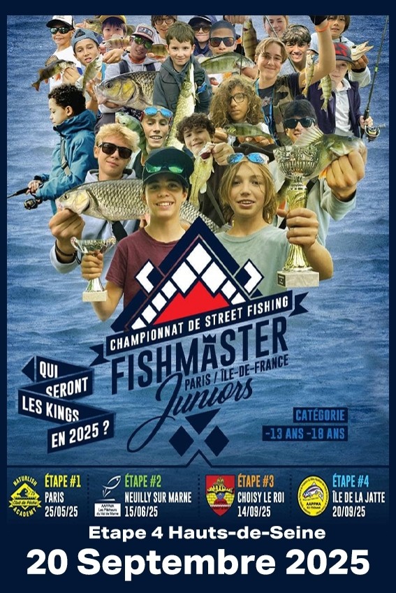 Fishmaster Streetfishing Juniors 20 Sept 2025 : Qui sera le King du 92 ? - PECHE 92/75